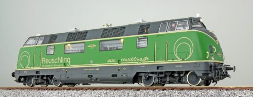 ESU 31082 Dízelmozdony BR 220 053, Reuschling, zöld (E6) (H0) - LokSound és füst, DC/AC