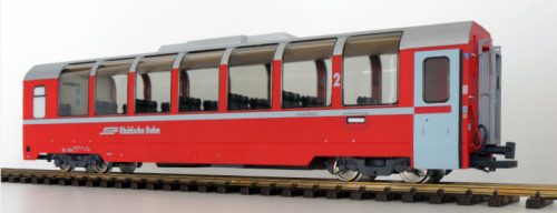 ESU 36355 Személykocsi, négytengelyes Panoramawagen, Bp 2525, piros, RhB (E6) (G)
