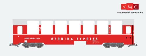 ESU 36361 Személykocsi, négytengelyes Panoramawagen, B 2505, piros, Bernina Express, RhB (E5)