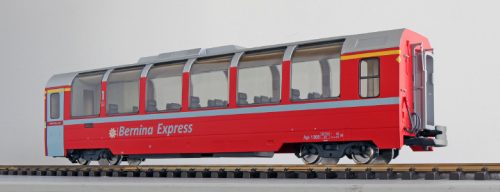 ESU 36363 Személykocsi, négytengelyes Panoramawagen, Bps 2505, piros, Bernina Express, RhB (E