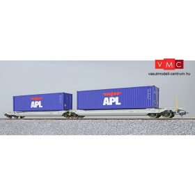  ESU 36544 Konténerszállító iker-teherkocsi Sdggmrs, 2 db konténerrel - APL, AAE (E6) (H0)