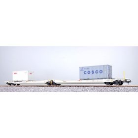   ESU 36554 Konténerszállító iker-teherkocsi Sdggmrs, 2 db konténerrel - Container OOLU 288506 + CBHU 342881, NL-RN (E6) (H0)