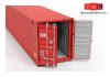 ESU 36555 Konténerszállító iker-teherkocsi Sdggmrs, 2 db konténerrel - Container CMAU 217007 + CBHU 351060, NL-RN (E6) (H0)