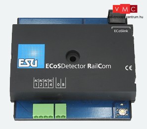 ESU 50098 ECoSDetector RC rádiós visszajelentő modul, 4 RailCom-bemenet, DC / AC, opto