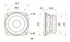 ESU 50338 Hangszóró Visaton FRS 8, 78 mm, kerek, 8 Ohm, V3.5 / V4.0 (G,1,0)