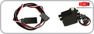 ESU 51810 Szervo átalakító kábel: 3-pole J/R plug on J/R / Futaba socket, hossz: 75cm ()