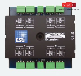 ESU 51822 SwitchPilot Servo V2.0 szervódekóder, 4x output, DCC/MM, RailCom, frissíthető