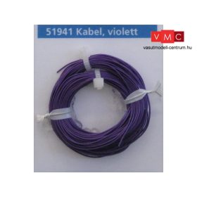   ESU 51941 Extravékony vezeték (10 m), lila, átmérő: 0,5mm, AWG36, 2A