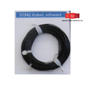   ESU 51942 Extravékony vezeték (10m), fekete, átmérő: 0,5mm, AWG36, 2A