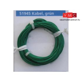   ESU 51945 Extravékony vezeték (10m), zöld, átmérő: 0,5mm, AWG36, 2A