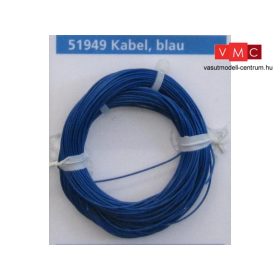   ESU 51949 Extravékony vezeték (10m), kék, átmérő: 0,5mm, AWG36, 2A