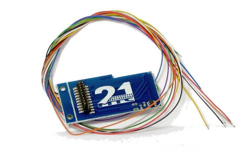 ESU 51957 Extravékony vezeték 21-tűs MTC dekóderfoglalattal, DCC szabványszínek, 30 cm ve
