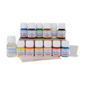   Elita Modelle 50100 Life Colours Modellbaufarben Starterset - selyemfényű modellfesték készlet, 12 db, 15 ml