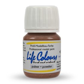   Elita Modelle 50250 Life Colours Pulverfarbe Mineralbraun - barna színű pigmentpor, 30 ml