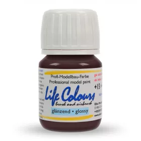   Elita Modelle 73007 Life Colours RAL3007 Schwarzrot - piros fényes modellfesték, 15 ml