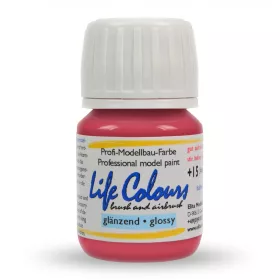   Elita Modelle 73018 Life Colours RAL3018 Erdbeerrot - piros fényes modellfesték, 15 ml