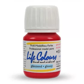   Elita Modelle 73020 Life Colours RAL3020 Verkehrsrot - piros fényes modellfesték, 15 ml