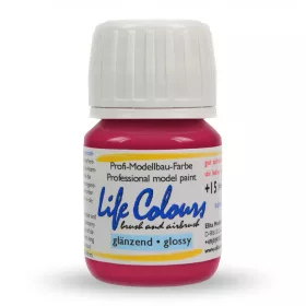   Elita Modelle 73027 Life Colours RAL3027 Himbeerrot - piros fényes modellfesték, 15 ml