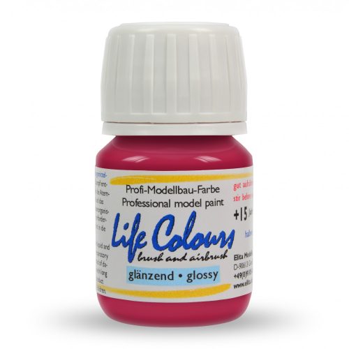 Elita Modelle 73027 Life Colours RAL3027 Himbeerrot - piros fényes modellfesték, 15 ml