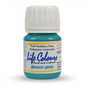   Elita Modelle 75018 Life Colours RAL5018 Türkisblau - kék fényes modellfesték, 15 ml