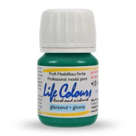   Elita Modelle 76016 Life Colours RAL6016 Türkisgrün - zöld fényes modellfesték, 15 ml