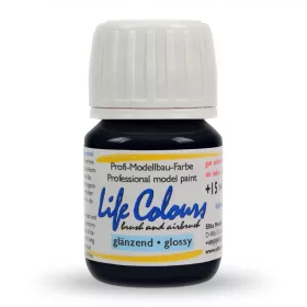   Elita Modelle 79021 Life Colours RAL9021 Teerschwarz - fekete fényes modellfesték, 15 ml