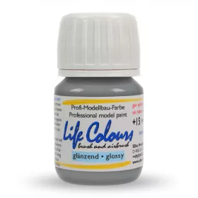   Elita Modelle 79023 Life Colours RAL9023 Perldunkelgrau - szürke fényes modellfesték, 15 ml
