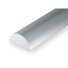   Evergreen 500242 Tömör félkörprofil, 350x2,0 mm - műanyag tömör félcső (1 db)