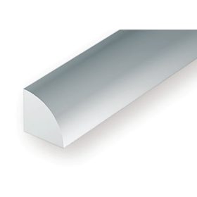   Evergreen 500247 Tömör negyedkör-profil, 350x1,0 mm - műanyag tömör negyedcső (1 db)