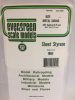 Evergreen 504525 Bádogtető sztirollap, hullám minta, 150x300 mm / 1 mm vastag (0,75) (1 db)