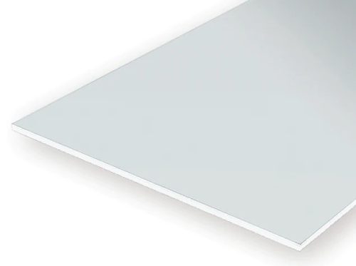 Evergreen 509008 Fehér sztirollap, 150 x 300 mm, eltérő vastagságú készlet - 0,25 / 0,50 