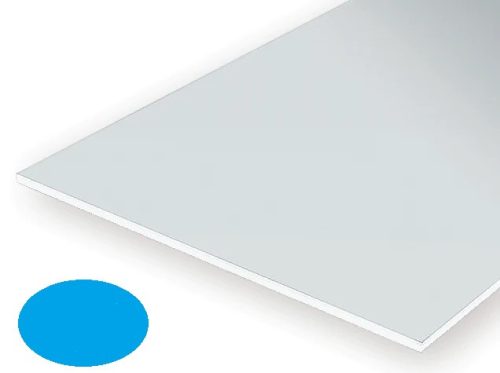 Evergreen 509902 Kék áttetsző sztirollap, 150 x 300 mm, 0,25 mm vastag (1 db)