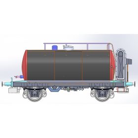   Exact-Train 20538 Tartálykocsi fékházzal, 24 m³, MÁV (E3) (H0)