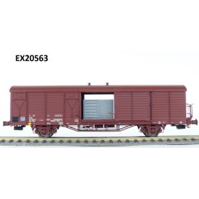   Exact-Train 20563 Fedett teherkocsi fékállással, Hbs 2300 Mannschaftswagen, DR (E5) (H0)