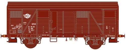 Exact-Train 20968 Fedett teherkocsi, Ggs sorozat, MÁV (E4) (H0)