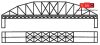 Faller 120482 Rácsos vasúti híd, 564 mm (H0)