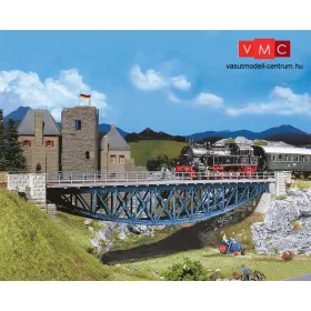 Faller 120496 Vasúti alsóívbordás acélrácsos völgyhíd, 472 mm (H0)