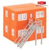 Faller 130135 Lakókonténerek építkezésekhez, 4 db - narancssárga (H0)