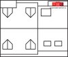 Faller 130494 Emeletes kisvárosi sorházak (2 db), egyik állványozva (H0)