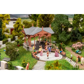   Faller 130655 Zenepavilon táncoló figurákkal (H0) - motoros
