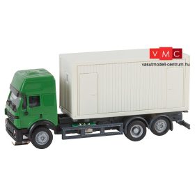 Faller 161480 Car System: Mercedes-Benz SK 94 teherautó, építkezési lakókonténerrel - Her