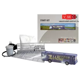 Faller 161499 Car-System kezdőkészlet: Mercedes-Benz O405 Nachtbus/Discobus (Wiking) (H0)