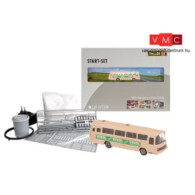 Faller 161501 Car-System kezdőkészlet: Mercedes-Benz O302 postabusz, VIVIL reklámmal (Wiking