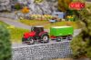 Faller 161588 Car System: Massey-Ferguson traktor forgácsszállító pótkocsival (Wiking) (H0