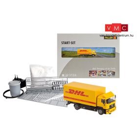 Faller 161607 Car System kezdőkészlet: MAN F2000 evo dobozos teherautó, DHL (Herpa) (H0)