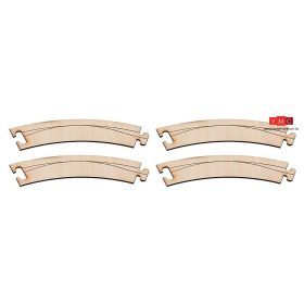   Faller 161920 Car-System: Íves útelem R=268 45° (Laser-Street), 4 db (H0)