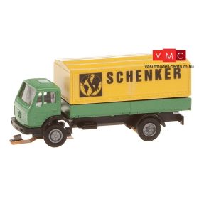 Faller 162051 Car System: Mercedes-Benz ponyvás teherautó (Wiking) - Schenker (N)