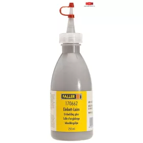 Faller 170662 Ágyazatkő ragasztó, szürke színű, 250 ml