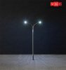 Faller 180101 Ostoros utcai lámpa, dupla, 100 mm, 3 db - LED (H0)