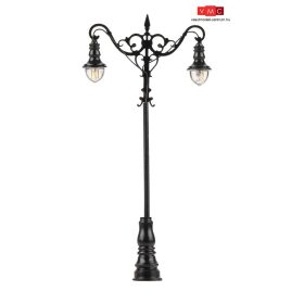 Faller 180106 Kovácsoltvas utcai díszlámpa, dupla, 75 mm, 3 db - LED (H0)